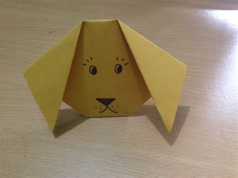 How To Make Easy Origami Dog Paper Dog Face Step By Step