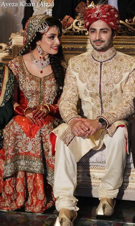 Ayeza Khan And Danish Taimoor Wedding Photos Zeenat Style