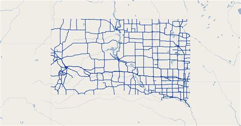 South Dakota Mile Markers Gis Map Data State Of South Dakota