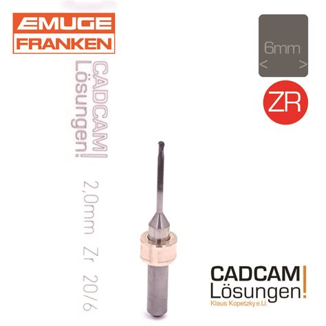 Es werden der aufbau einer fräsmaschine sowie die grundlegenden arbeiten beschrieben für unsere studenten / studentinnen. 2,0mm Radius-Fräser diamantiert Zr 20/6 EMUGE - CADCAM ...