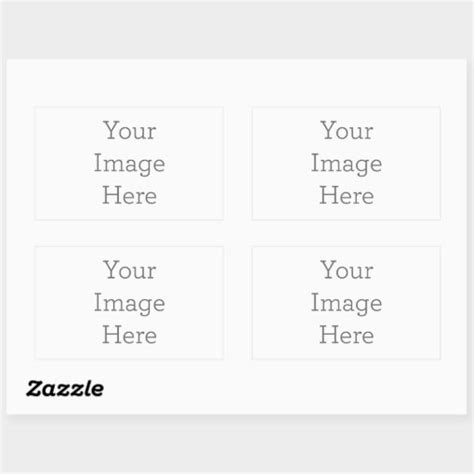 Create Your Own Rectangle Sticker Zazzle