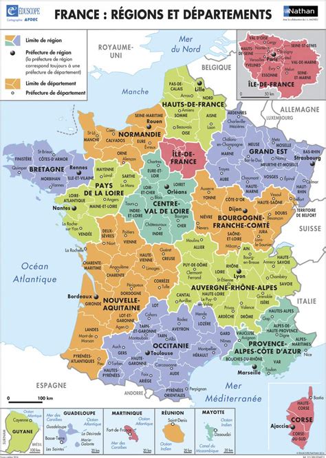 Carte Departement Francais Info ≡ Voyage Carte Plan