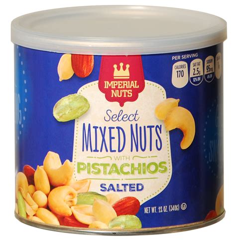 Imperial Mixed Nuts Wpistachios 12 Oz The Online Drugstore