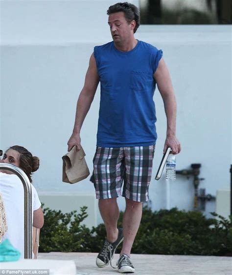 Matthew Perry Packs A Paunch As He Enjoys A Sun Filled Miami Getaway