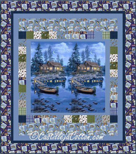 Cabins By The Lakeside Quilt Pattern Cjc 57301 Advanced Beginner