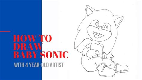 How To Draw Baby Sonic From Sonic The Hedgehog Movie 2020 Youtube