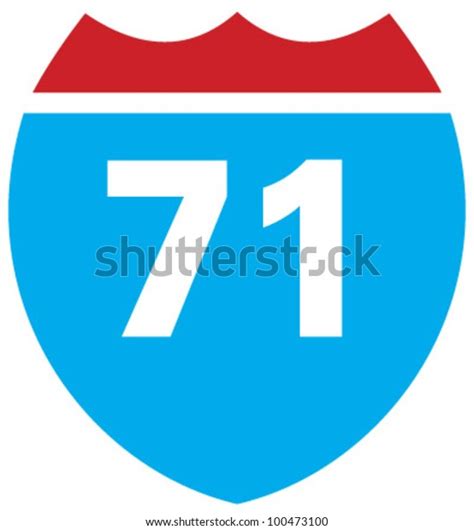 Interstate 71 Highway Sign Stock Vector Royalty Free 100473100