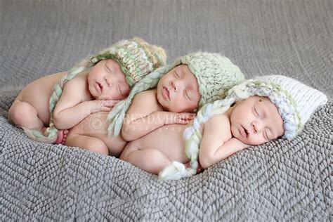 Newborn Portraits Triplet Babies Tulsa Photographer Newborns