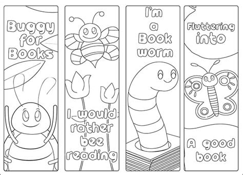 Free Printable Bug Bookmarks And Reading Log For Kids