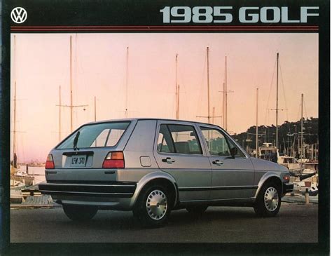 1985 Usa Vw Golf Ii Sales Brochure By Vwgolfmk2oc Issuu