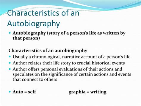 Ppt Autobiography Powerpoint Presentation Free Download Id2525184