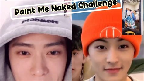 Nct Jaehyun And Mark Paint Me Naked Challenge Video Call Event