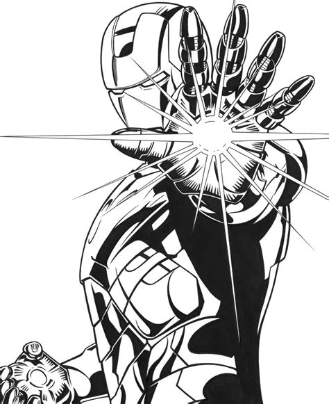 Iron Man Line Drawing At Explore Collection Of