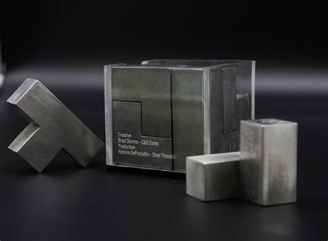 Metal Puzzle Cube Award — Steel Threads