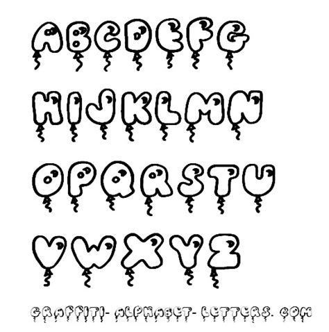 8 Cute Bubble Alphabet Fonts Images Bubble Letters Alphabet Font