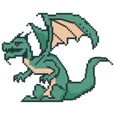Pixelated Dragon
