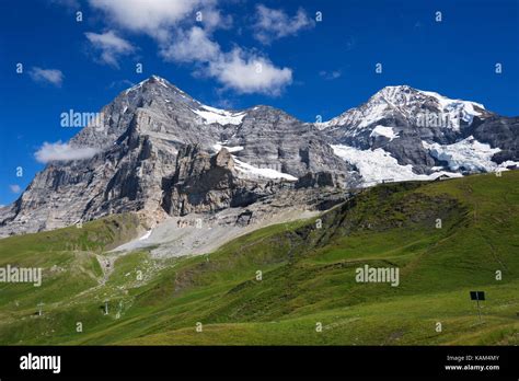 Eiger And Mönch View From Kleine Scheidegg Stock Photo Alamy
