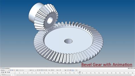 Bevel Gear With Animation Solid Edge Tutorial Youtube