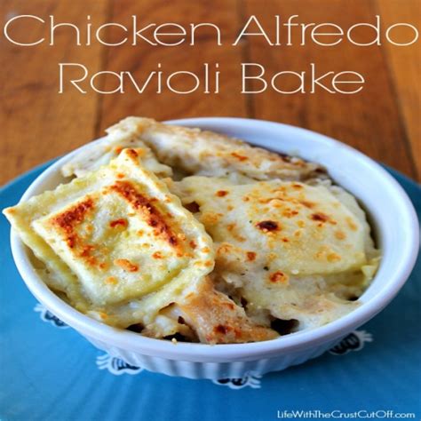Chicken Alfredo Ravioli Bake With Cheese Ravioli
