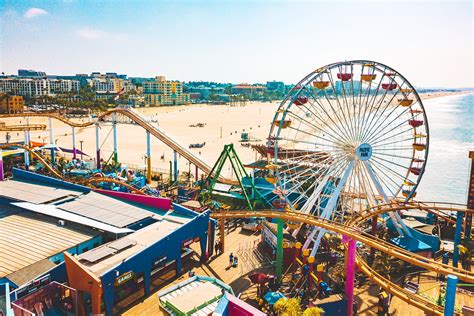 Santa Monica Pier In Los Angeles Fairground Fun In A Historic Seaside