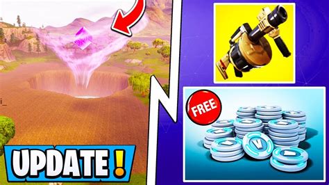 New Fortnite Update Today Free Vbucks Challenge Map Changes