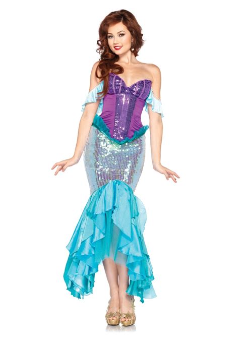 womens deluxe ariel costume best costumes adult mermaid costume little mermaid costume