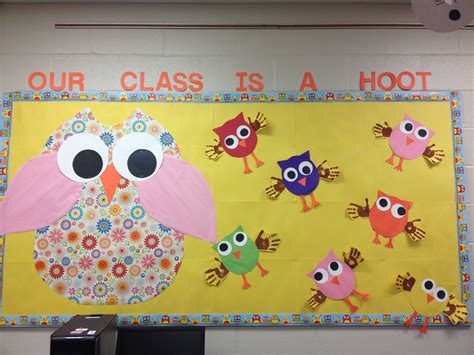Nice Owl Themed Bulletin Boards Pumpkin Worksheet Preschool