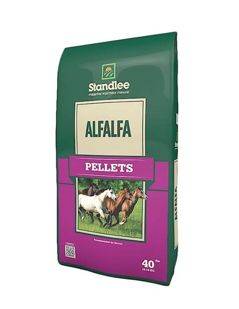 Standlee Premium Alfalfa Pellets Horse Forage 40 Lb Bag