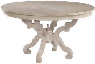 Suttons Bay Driftwood Extendable Round Dining Table From Hekman