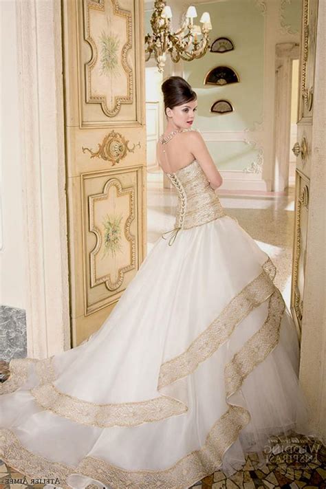 Https://tommynaija.com/wedding/white And Rose Gold Wedding Dress