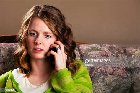 Embarrassed Woman Phone Photos And Premium High Res Pictures Getty Images