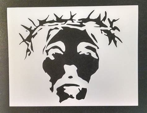 Jesus On Cross Stencil