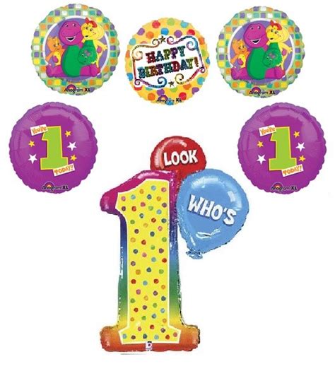 First Birthday Barney Birthday Party Supplies Balloons