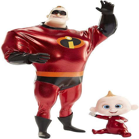 The Incredibles 2 Mrincredible And Jack Jack Action Figure Pack