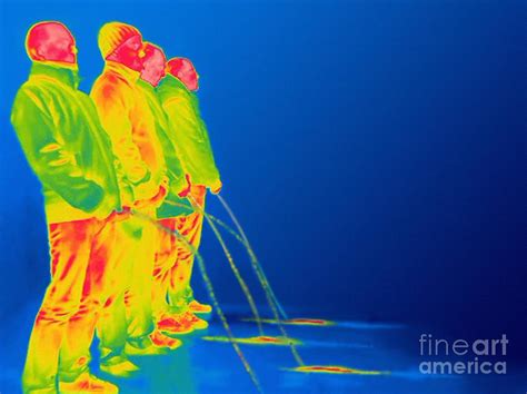 Men Urinating Thermogram Photograph By Thierry Berrod Mona Lisa