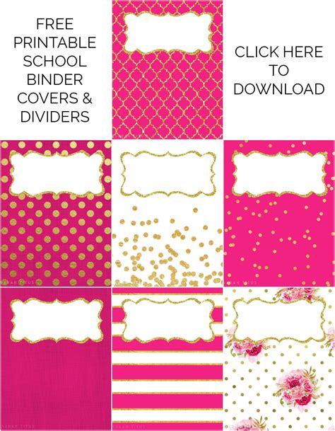 Printable Dividers For Binders