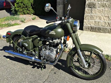 The prices mentioned here are approximate and we suggest you contact your nearest royal enfield dealership to get the exact. Royal Enfield Classic Battle Green Motorcycles for sale