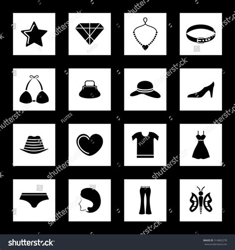 Fashion Icon Set Stock Vector Royalty Free 314802278 Shutterstock