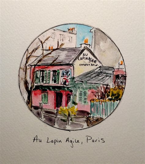 Painting Au Lapin Agile Original Art By Emily Gibbons