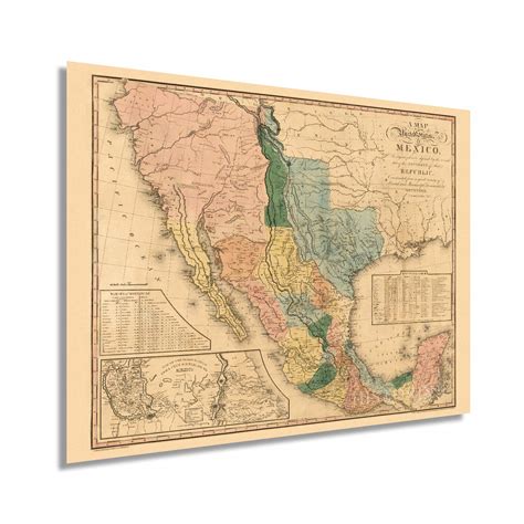 Buy Historix Vintage 1846 United States Of Mexico 18x24 Inch Vintage