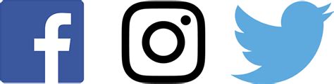 18 Facebook Instagram Twitter Logo Png Transparent Background