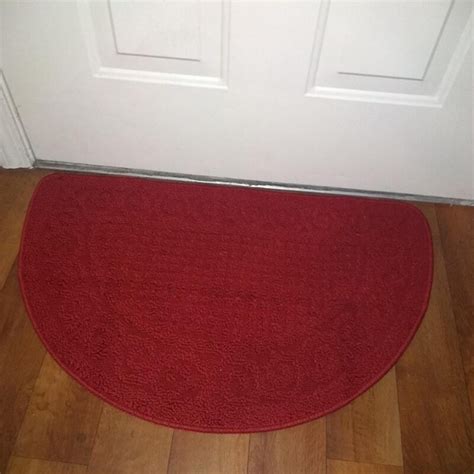 Half Round Non Slip Kitchen Bedroom Toilet Doormat Floor Rug Mat For