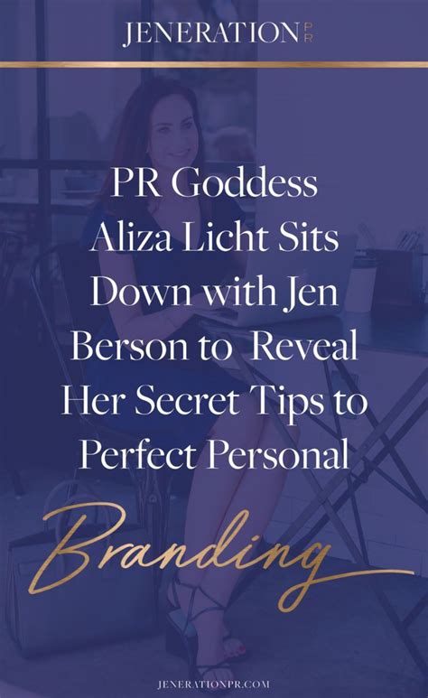 Pr Goddess Aliza Licht Sits Down With Jen Berson To Reveal Her Secret