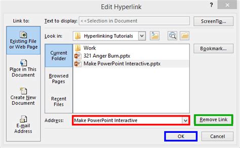 Editing Hyperlinks In Powerpoint 2013 For Windows