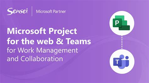 Microsoft Project For The Web And Teams For Work Management And