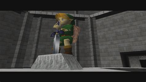 Legend Of Zelda Ocarina Of Time Cutscene Getting The Master Sword