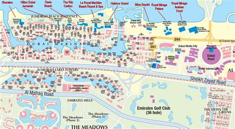 Dubai Beach Hotel Map Dubai Mappery