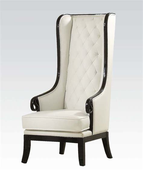 Accent Chair In Black And White By Acme Furniture Ac59128