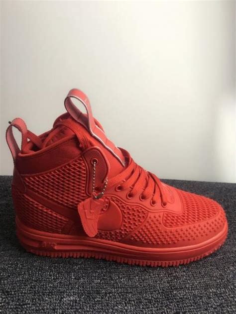 Authenticity guaranteed on new shoes over £200+. Nike Air Force 1 High KPU All Red Men Shoes - Febbuy