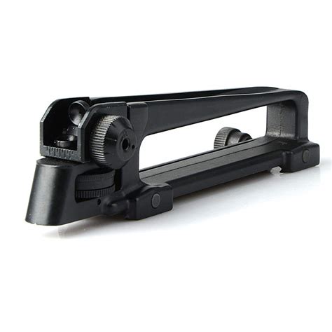 Carry Handle Scope Mount W Adjustable Rear Sight For Flat Top Ar M